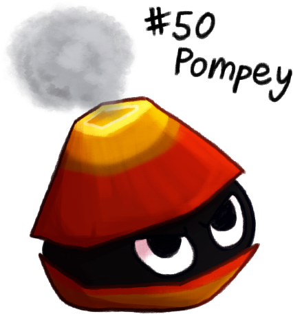 Pompey Is Really Cute To Me Because It Seems Like More - Cartoon (500x500)