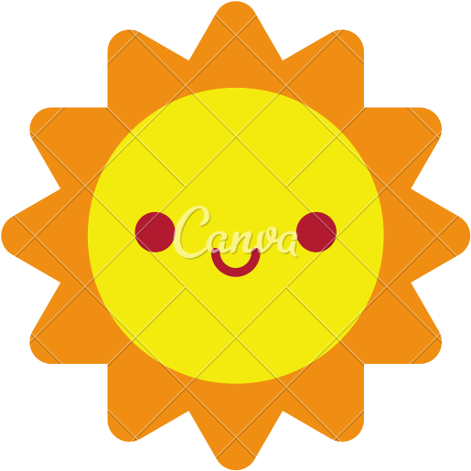 Sun Cartoon Image - Transparent Background Cute Sun (550x550)