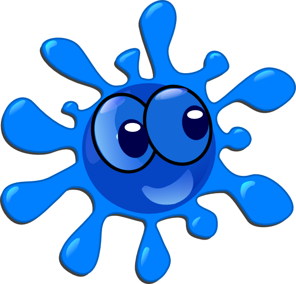 Smile Blue Splash Clip Art At Clker Com Vector Clip - Splash Clip Art (600x575)