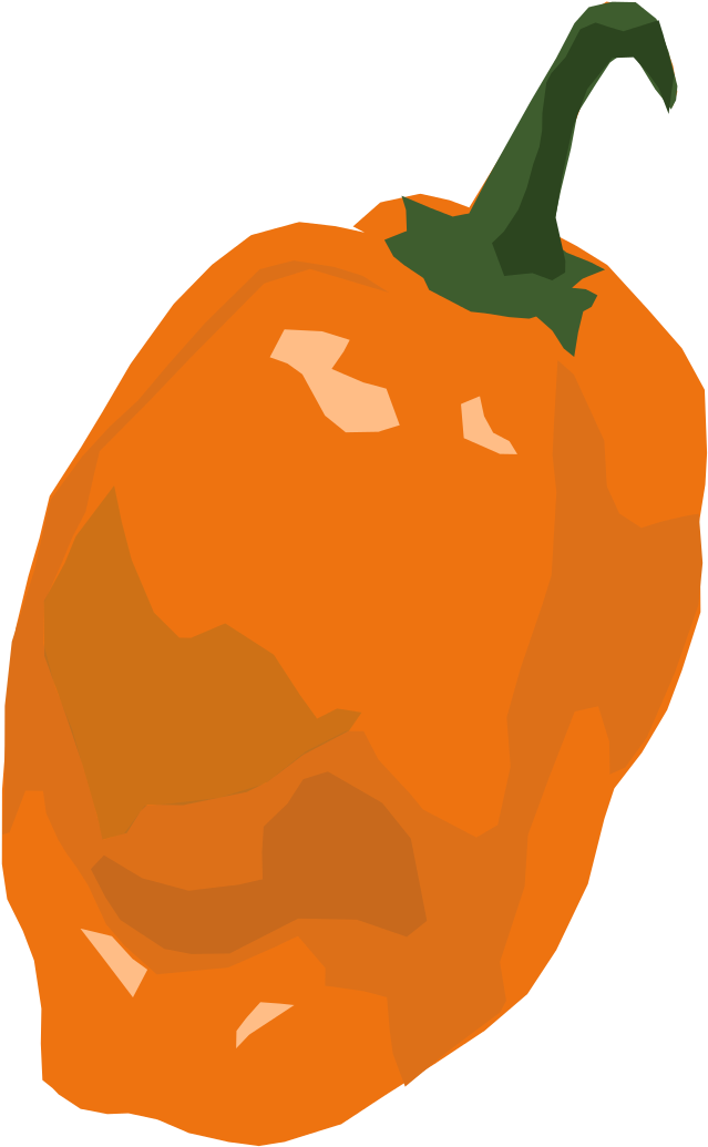 Habanero Pepper Clipart - Habanero Icon (744x1052)
