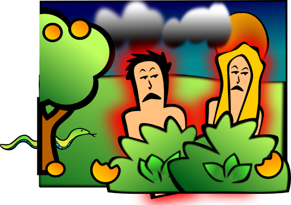 Apple Orchard Clipart Clipground - Adam And Eve Clip Art (600x423)