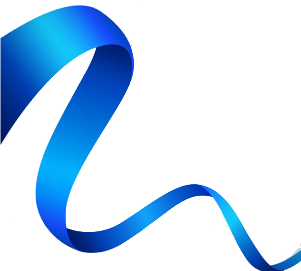 Blue Colour Banding Clip Art - Blue (600x563)