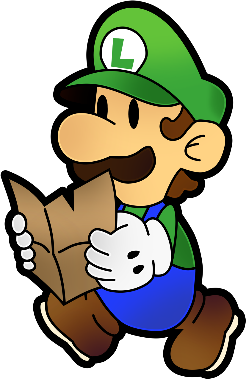 Paper Luigi- The Thousand Year Door By Fawfulthegreat64 - Paper Mario The Thousand Year (1024x1428)