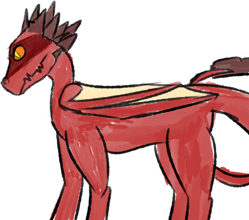 Ares- Dragon Form By Thescarredleopard - Cartoon (1024x768)