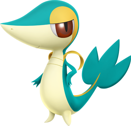 495 Snivy Pp2wb Shiny - Pokepark 2 Snivy (542x518)