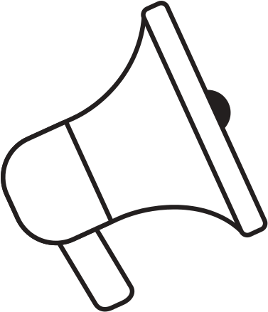 Megaphone Speaker Marketing Element Outline - Sports Equipment (550x550)