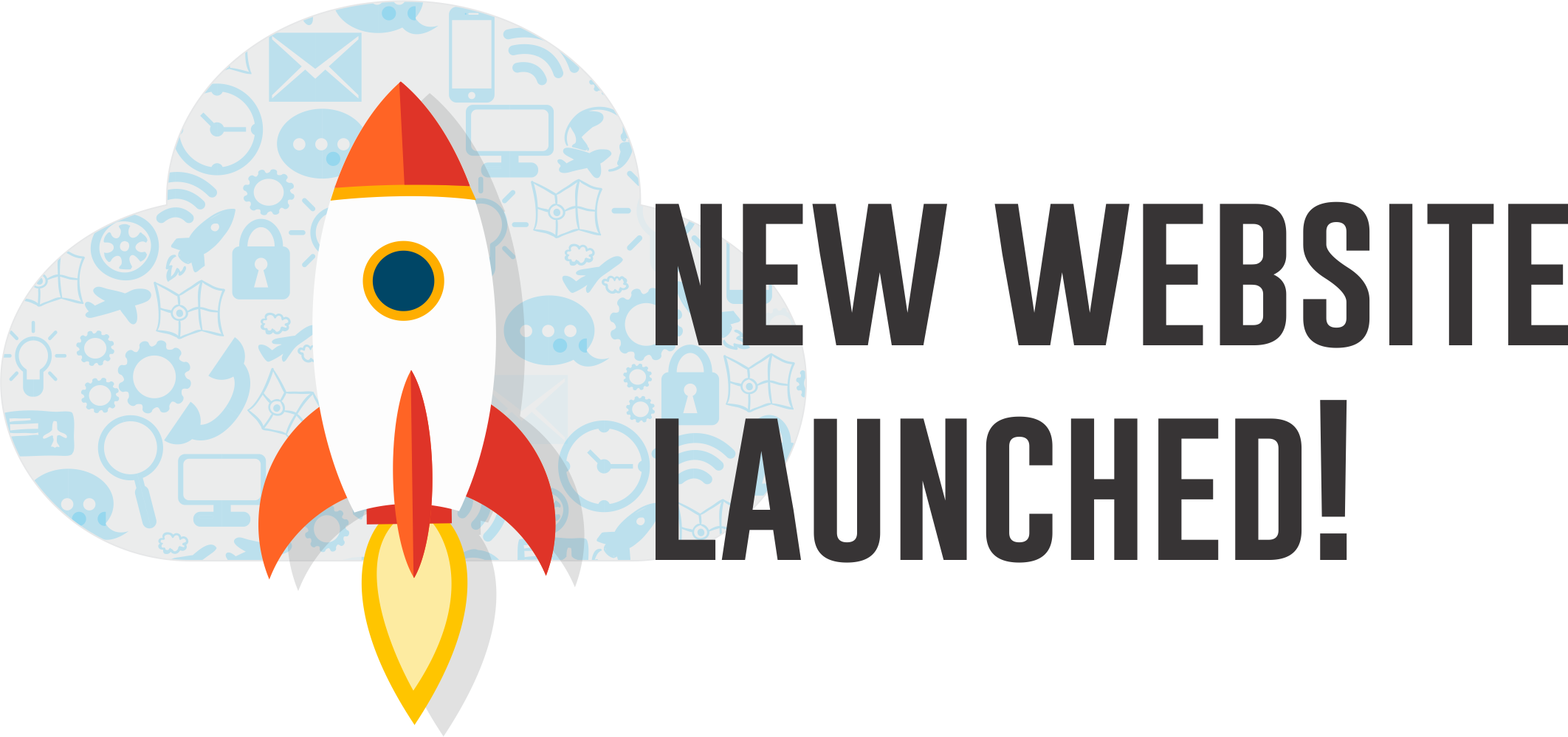 Academic Clip Art - New Website Launch Png (2124x999)