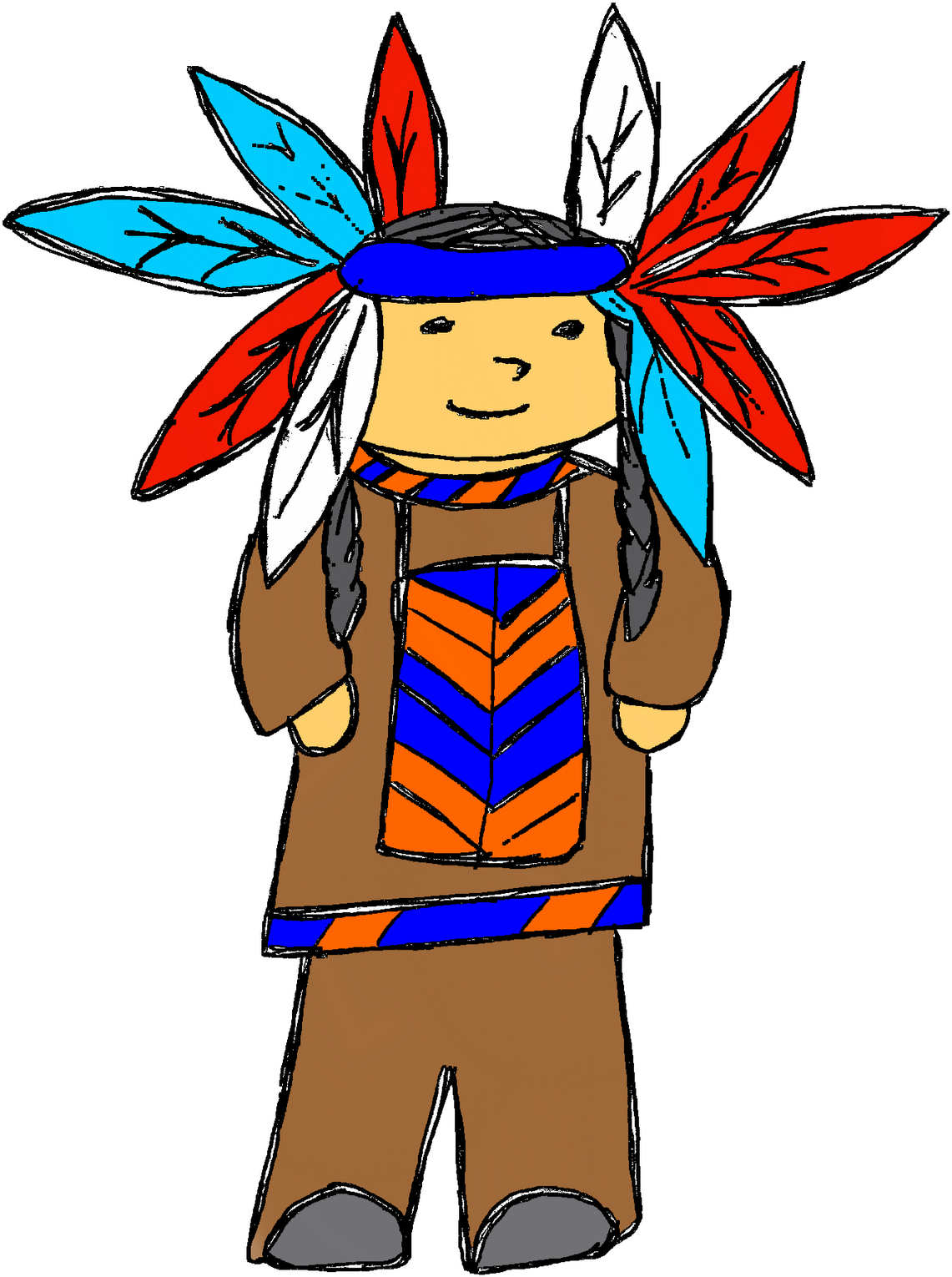 Indian Chief Clip Art (1209x1600)
