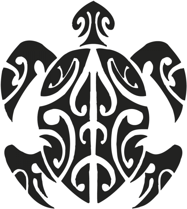 Wonderful Designed Tribal Turtle Tattoo Sample - Hawaiian Tribal Turtle (630x700)