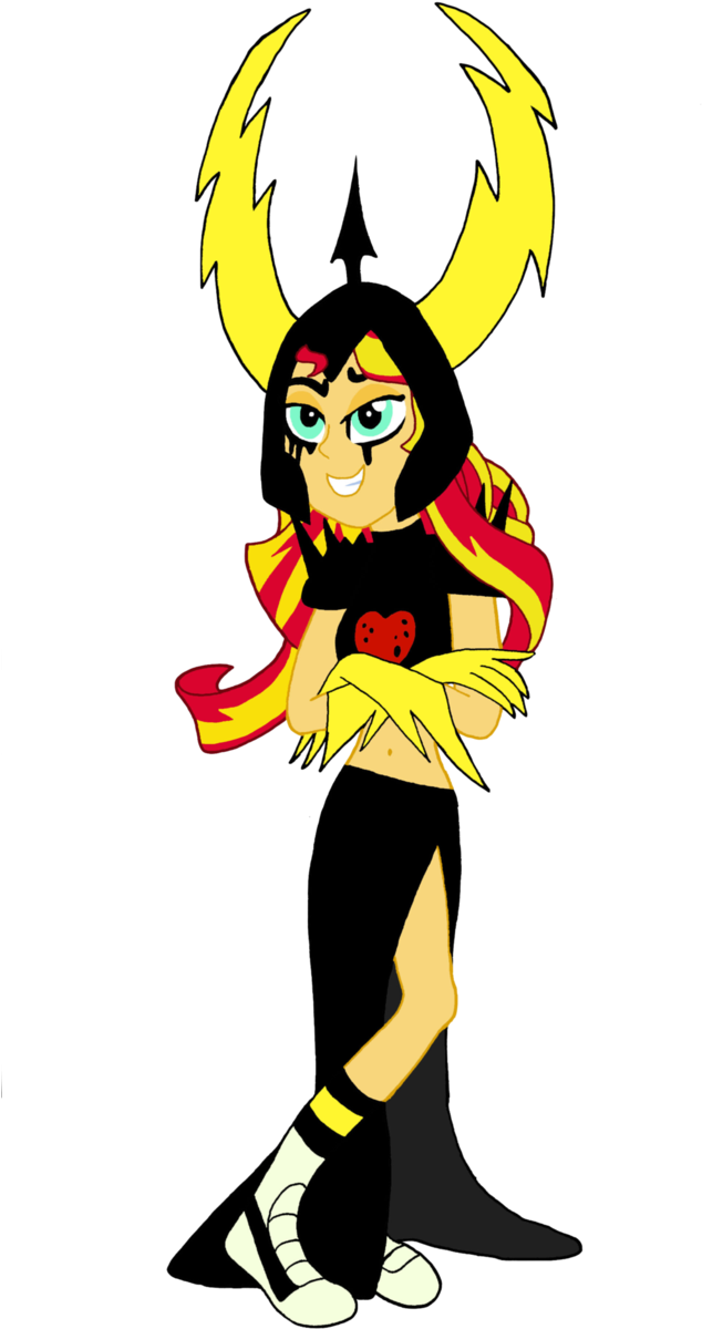 Sunset Shimmer As Lord Dominator By Renthegodofhumor - Sunset Shimmer (652x1226)