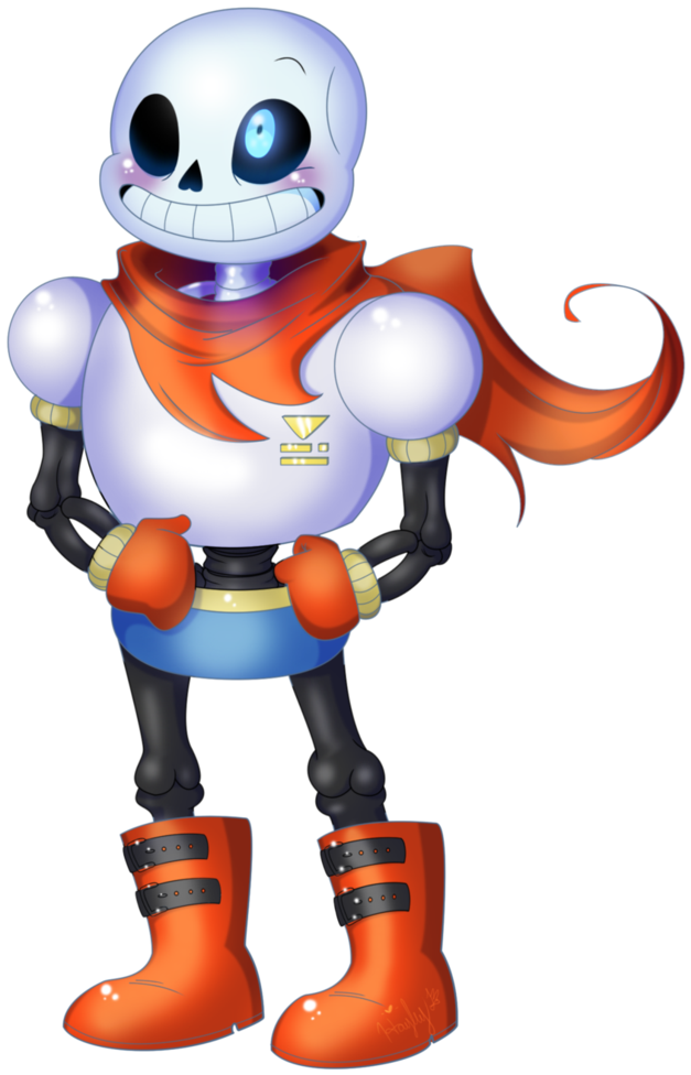 Sans In Papyrus' Armor By The Real Vega777 - Sans With Papyrus Armor (761x1050)