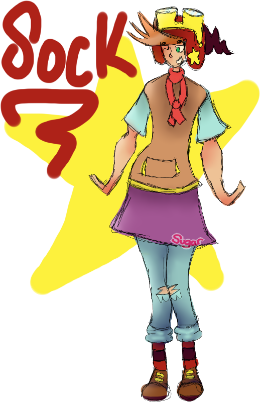 Sock Sowachowski By Sugartear - Cartoon (539x871)