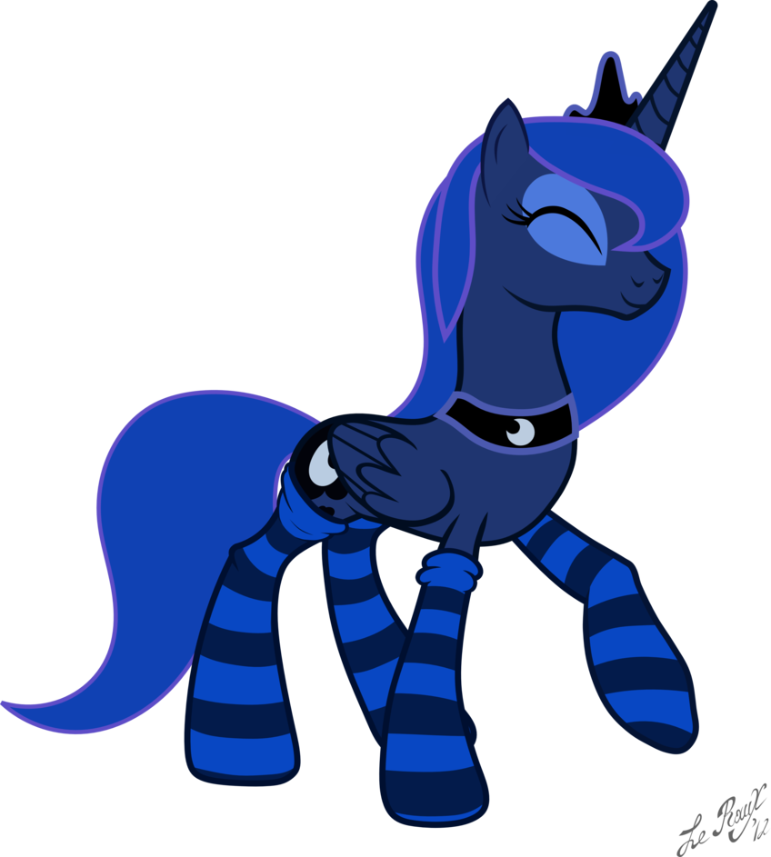 Socks By Lerauxart - My Little Pony Princes S Luna (848x943)