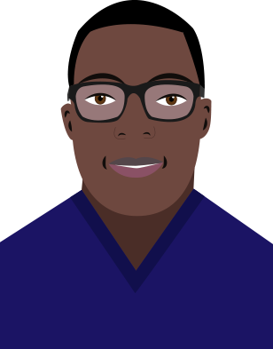 Picture Of Kwesi-patrick In Cartoon Style - Cartoon (308x393)