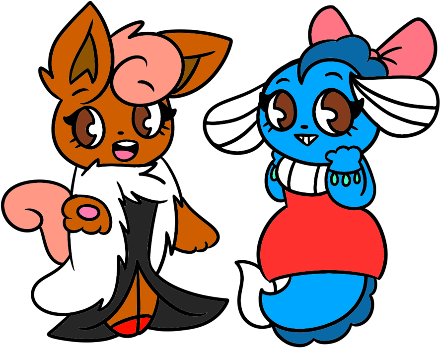 Juni And Chase In Prom Dresses By Puddingcustard1234 - お 弁当 イラスト (1024x768)