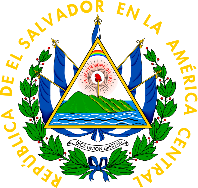 Coat Of Arms Of El Salvador - El Salvador Flag Symbol (2000x1899)