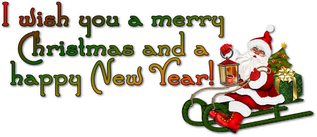 Santa Wish You A Merry Christmas And A Happy New Year - New Years Memes 2018 (622x270)