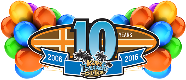 Kids Beach Club® Is Turning 10 Years Old In The Spring - 14 Anos (720x316)