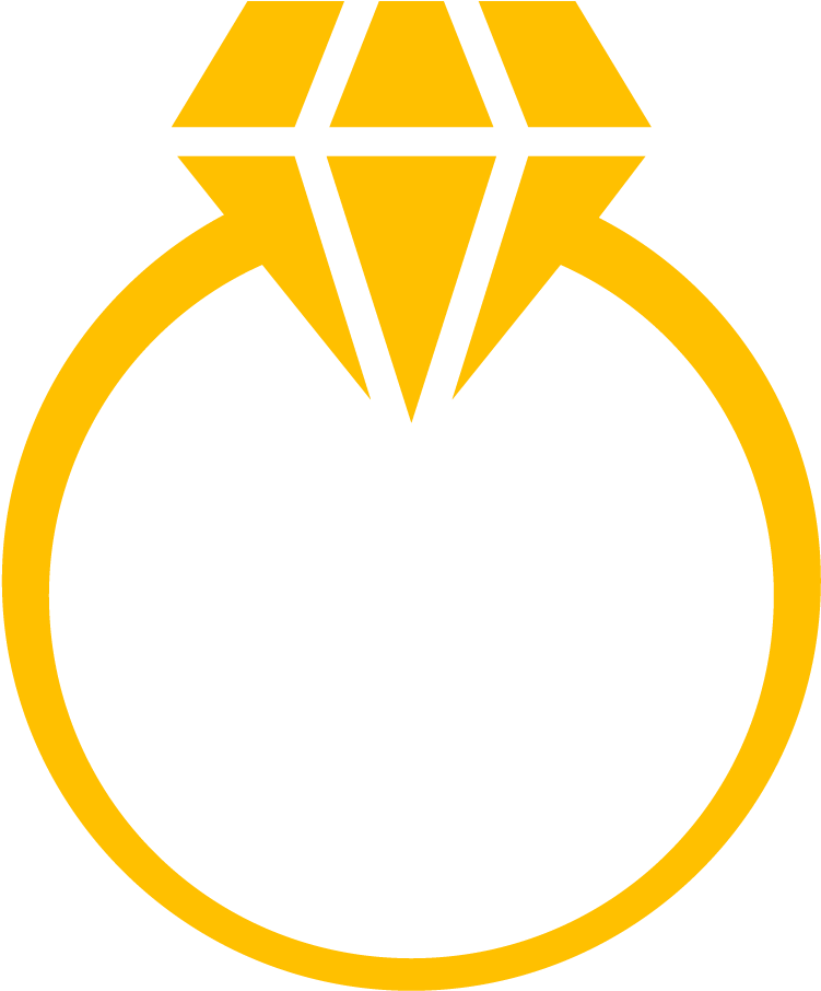 Engagement Ring Diamond Clip Art - Diamond Ring Silhouette (1200x1200)