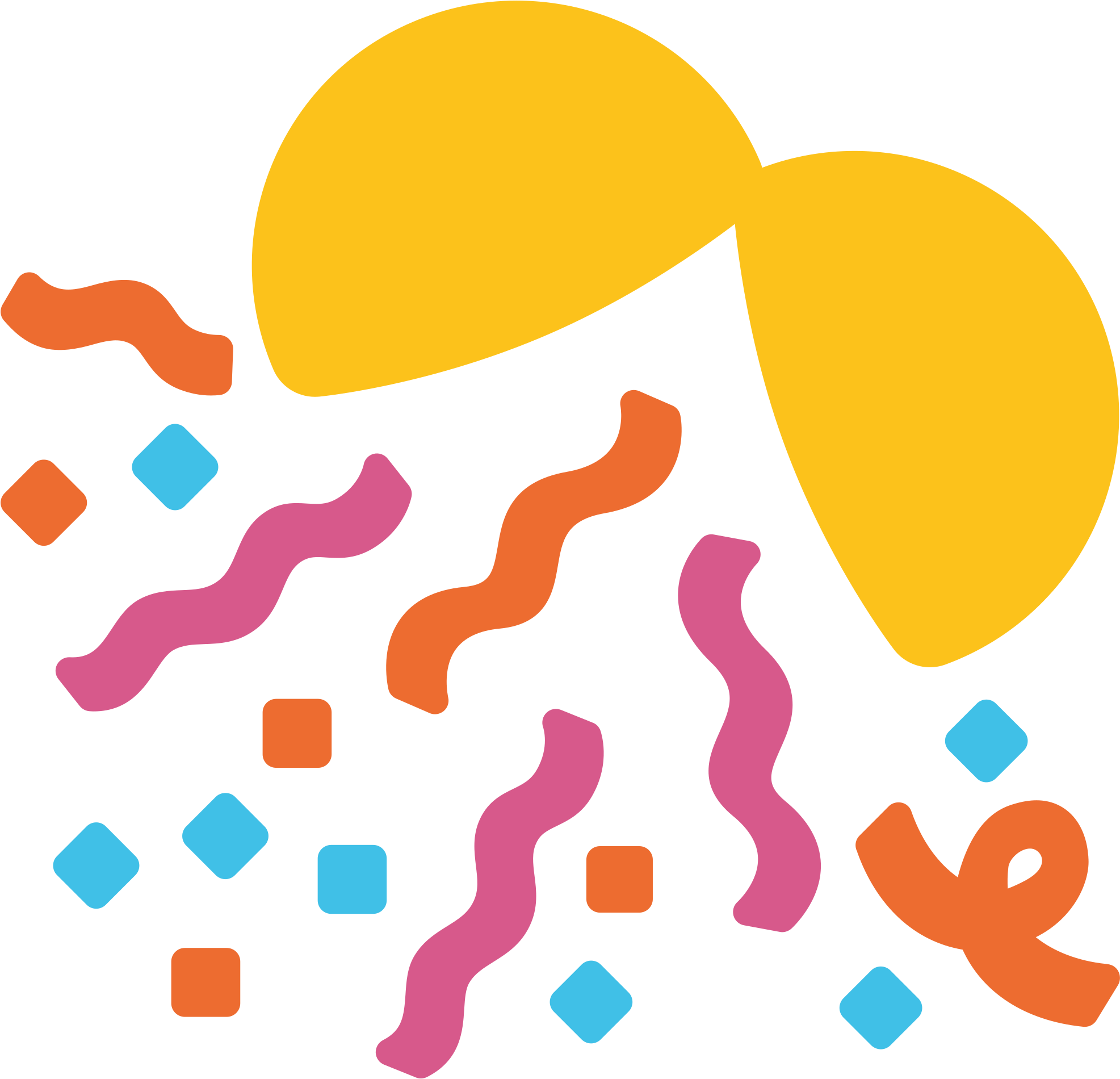 Open - Confetti Ball Emoji (2000x2000)