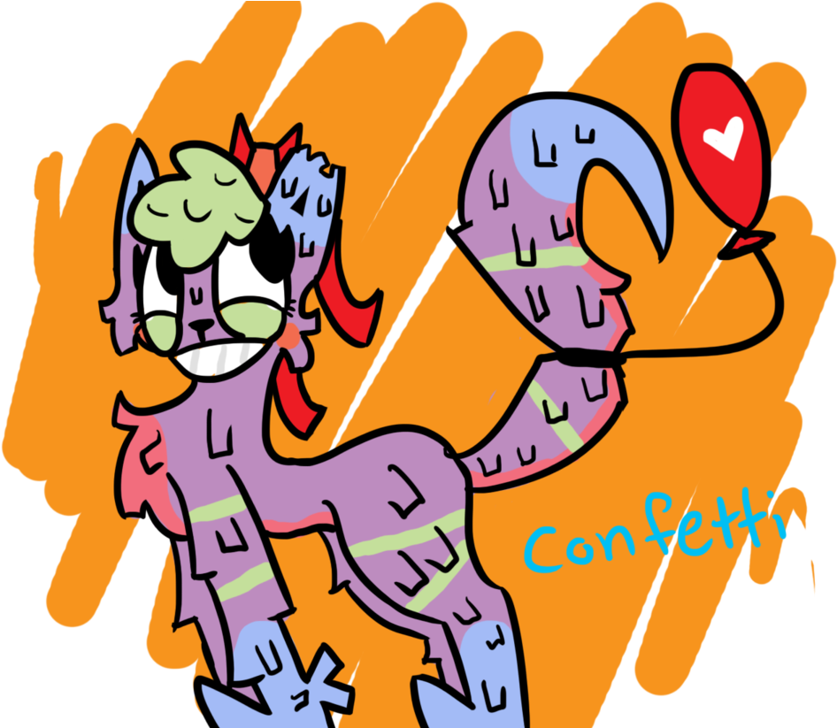 Confetti The Pinata Cat By Dawnnstar - Cartoon (972x822)