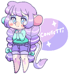 Confetti By Chibibum - Cartoon (350x350)