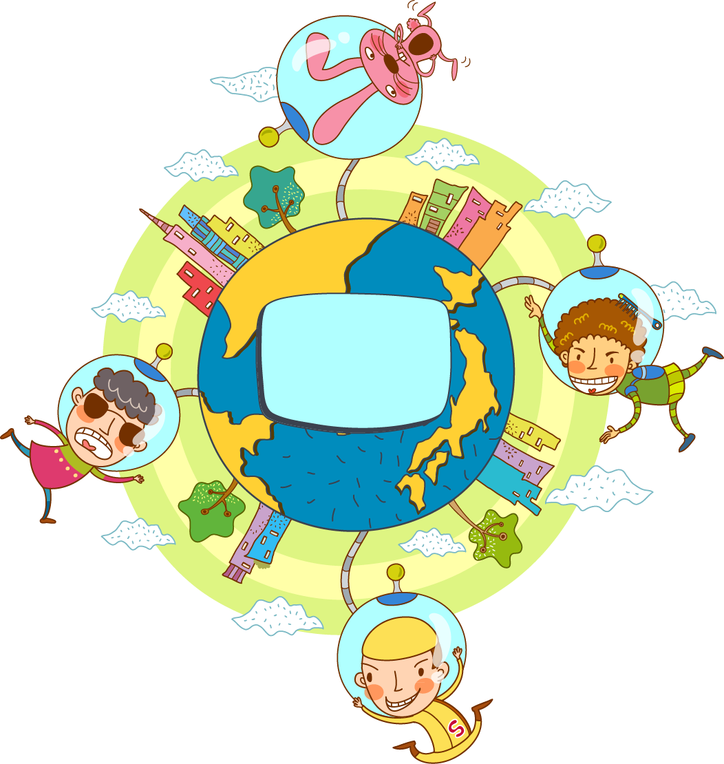 Cartoon Vector Global Village - Cartoon Vector Global Village (1052x1110)