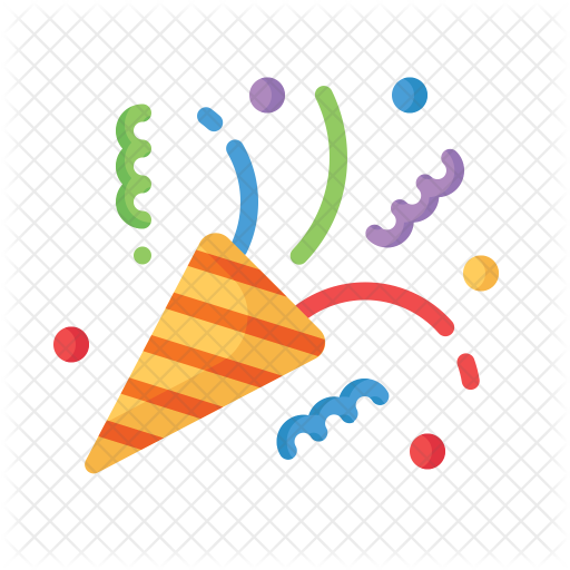 Confetti Icon - Party Event Icon (512x512)