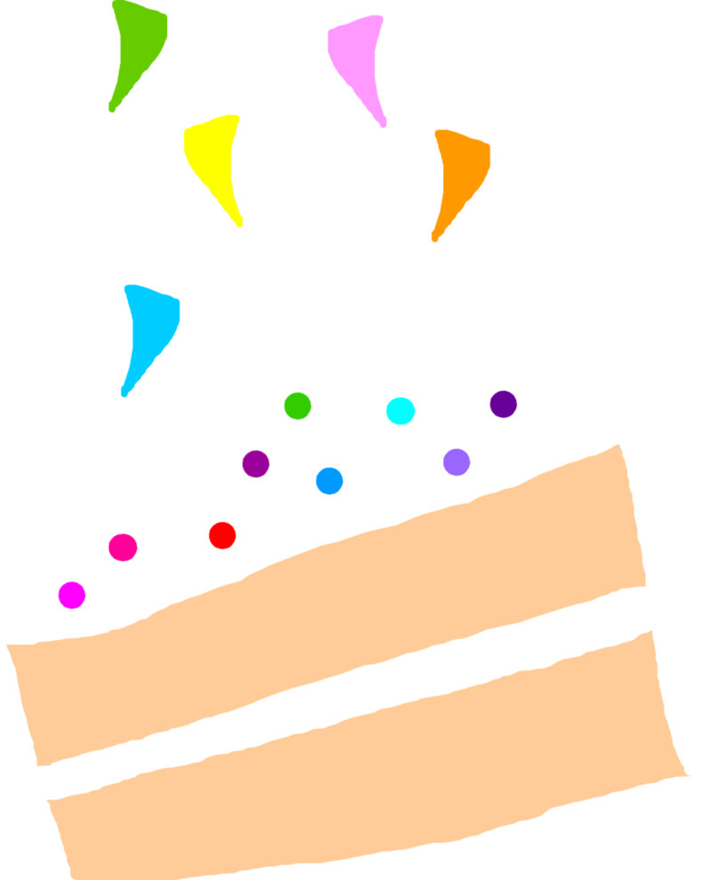 Cake With Confetti - Mlp Cutie Mark Cake (806x990)