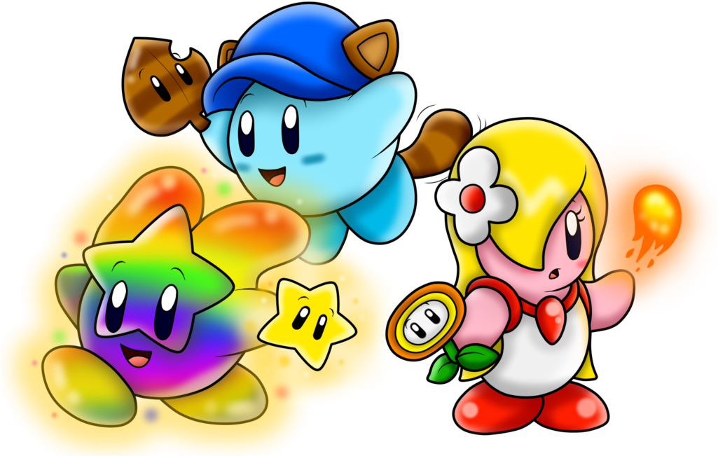 Kirby Triple Deluxe 3ds All Copy Abilities Exhibition - Drawing (1024x689)