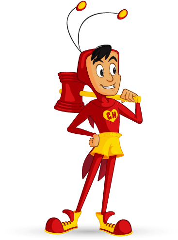 Posing Chapulin Animado - Chapulin Colorado Animado (447x500)