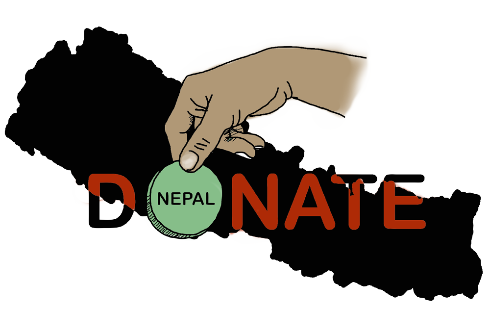If You Would Like To Donate Any Funds To This Project, - Nepal Map Outline (1000x632)