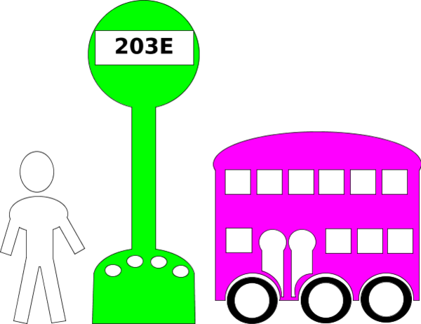 Bus Station Clip Art Images - Bus Station Cartoon (600x462)