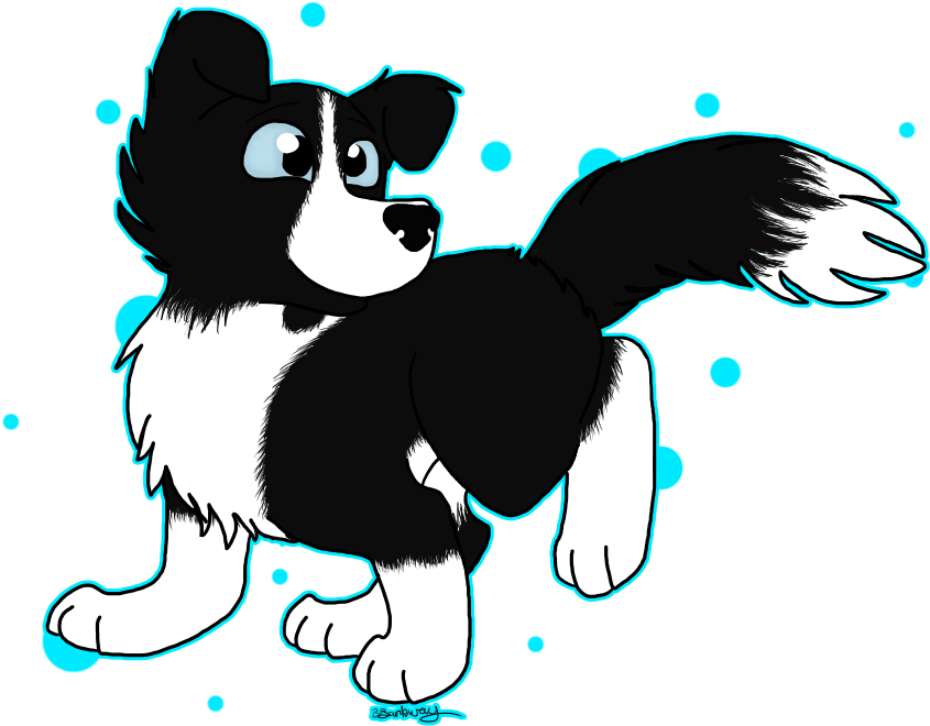 Border Collie By Therealaussiekitten - Dog Catches Something (1000x800)