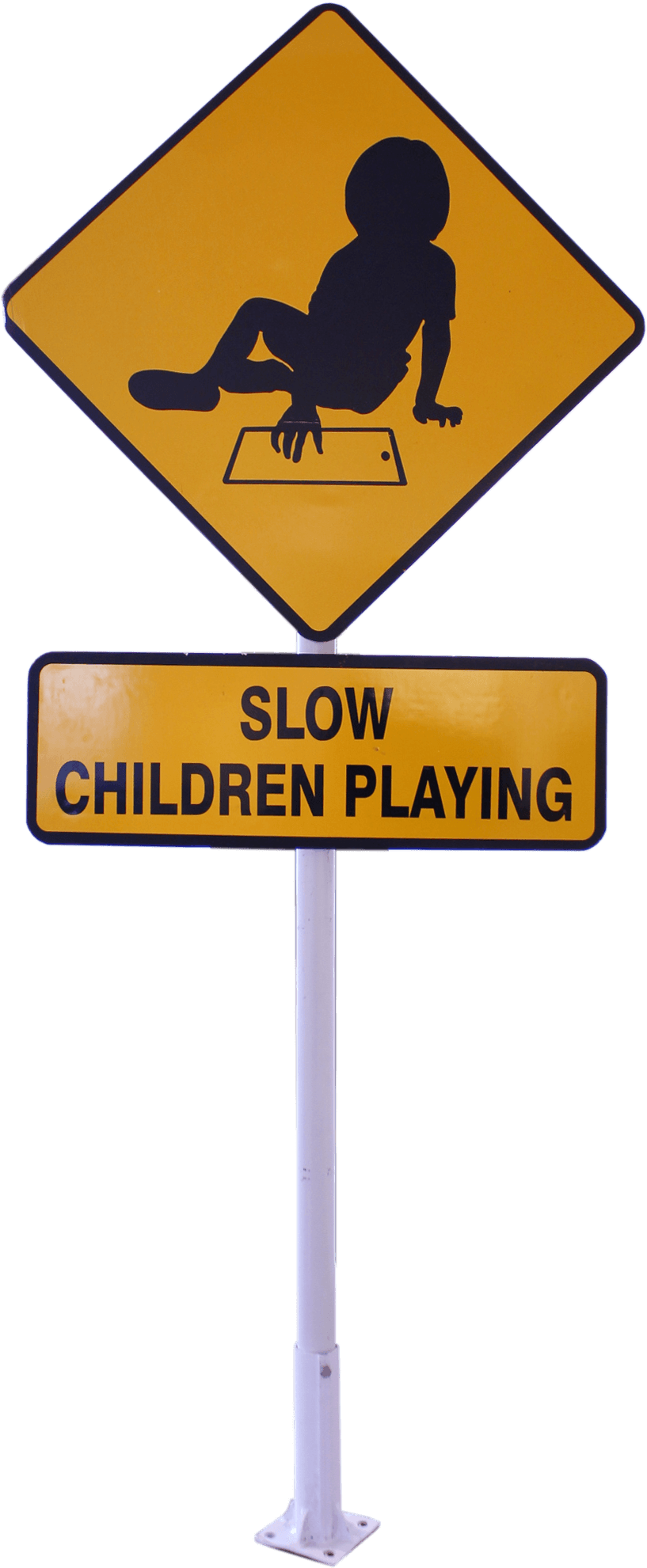 Bright, Bold And Packed With Pathos, This Exhibition - Traffic Sign (889x2225)