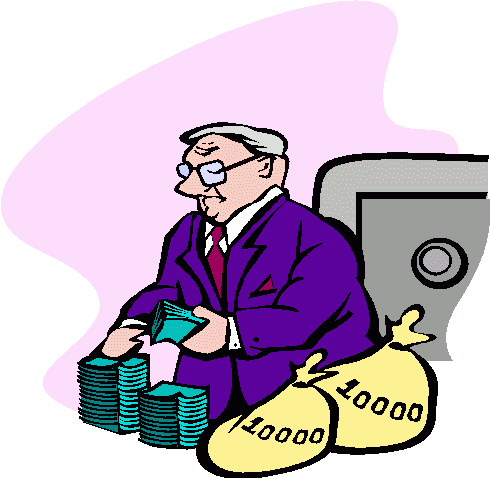As A Favor To One Of His Friends - Banker Clipart (490x478)