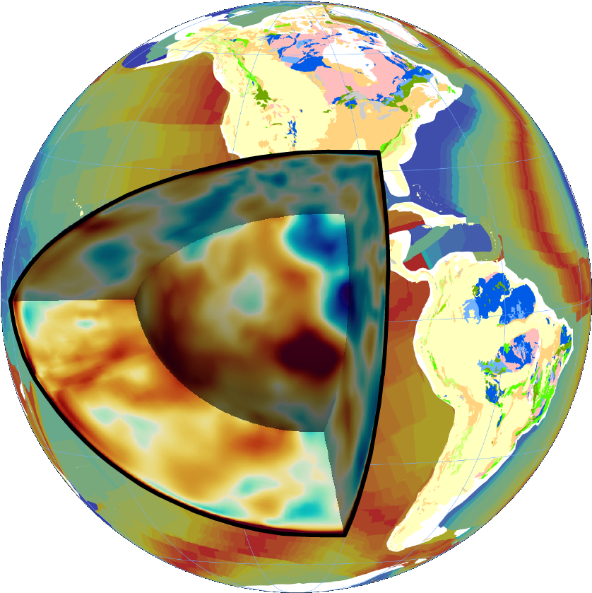 Global And Western Us (s/pmean-wus) Composite Tomography - Supercontinent Cycles Through Earth History (863x864)