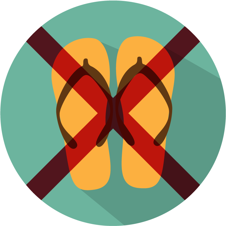 Those In Shorts, Bermudas, Singlets, Slippers And Sports - The Mirage (850x850)