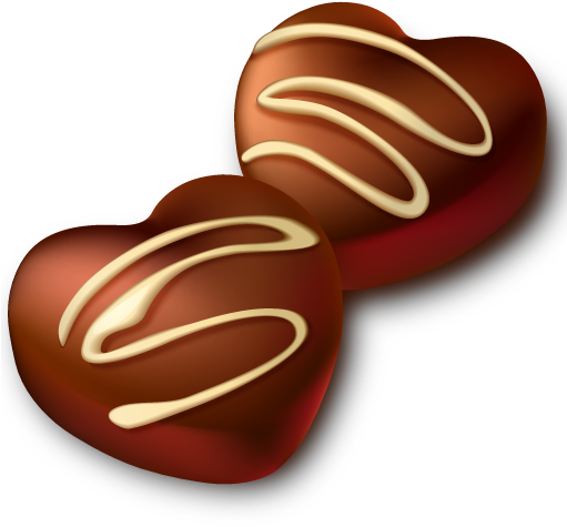 1 22 &26465 - Valentine Chocolate Clipart (512x512)