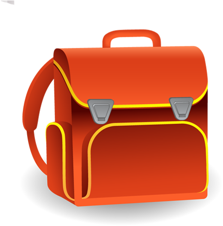 School Bag Icon - Vector School (512x512)