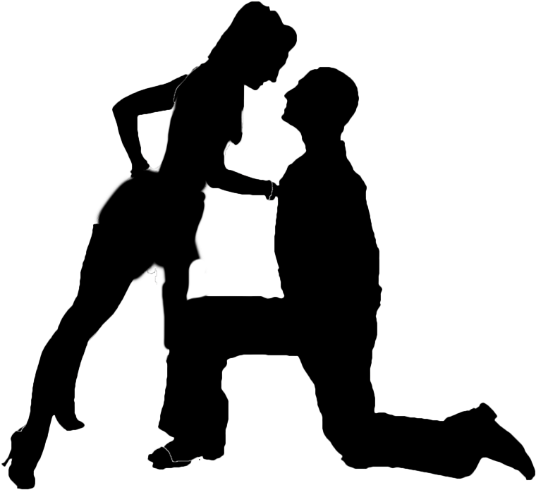 Latin Silhouette - Dancing Couple Stock (800x800)