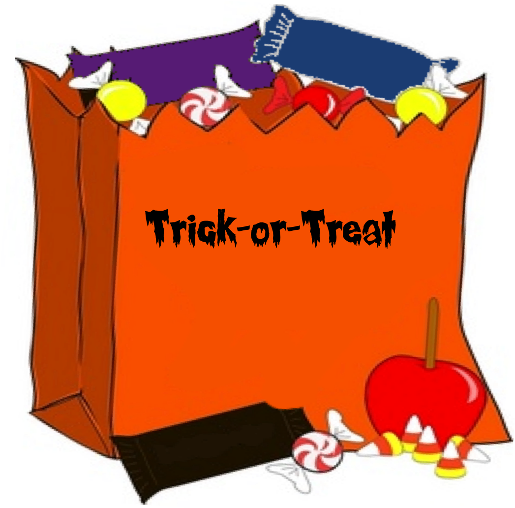 Bag Clipart Trick Or Treat - Halloween Candy Clip Art (1134x1105)