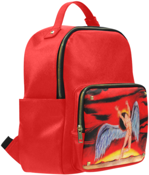 Sale Psylocke Leather School Bag With Led Zeppelin - Backpack (480x480)