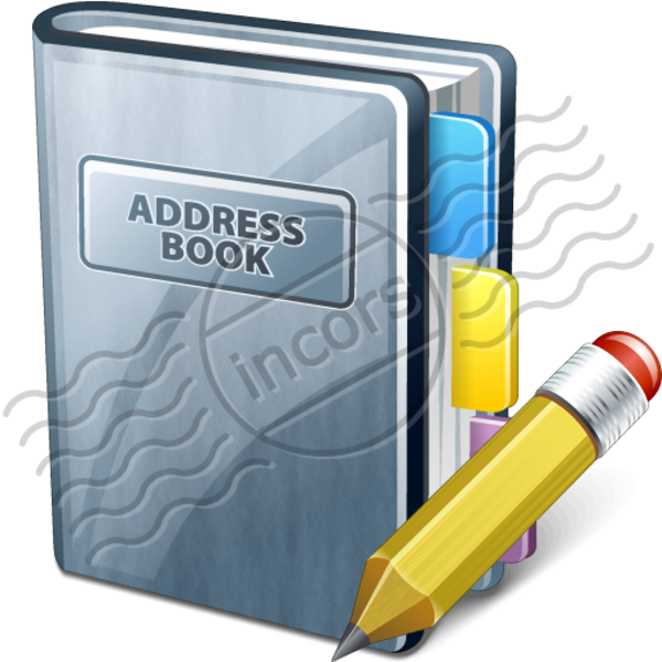 Clipart Address Book - Clip Art Address Book (600x600)