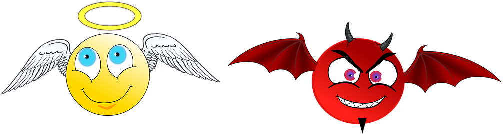 Angel Cartoon Image - Devil (1028x340)