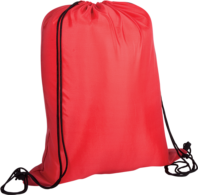 Eco Lightweight Drawstring Bag - Red (700x700)