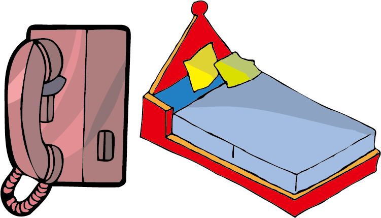 Bed Cartoon Clip Art - Bed (852x556)