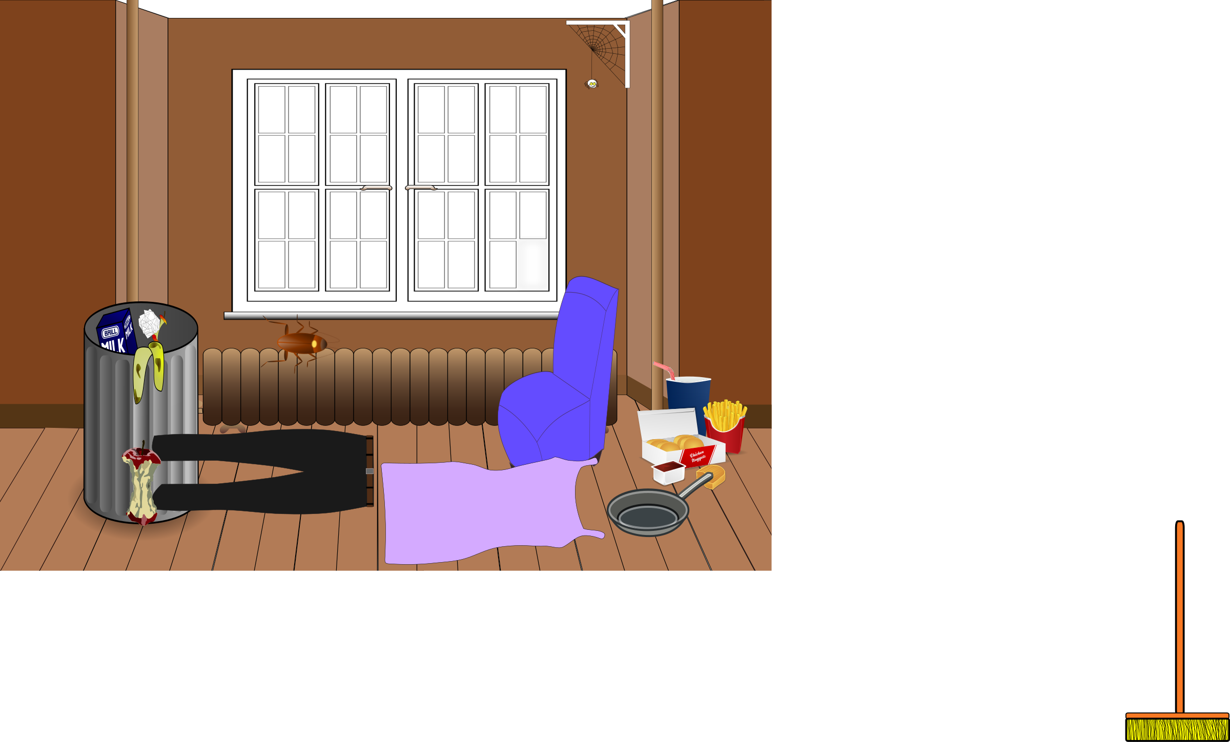 Neat Room Clipart - Transparent Clipart Room (2400x1448)