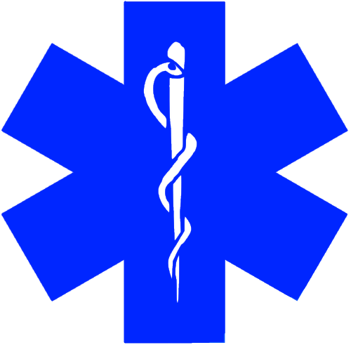 Star Of Life Drinkware - Emergency Medical Service Logo (500x491)