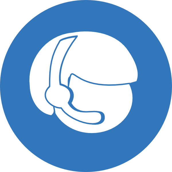 Blue Customer S Blue Customer Service Clip Art - Office Suite Icon (600x600)